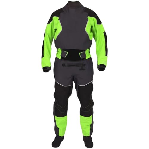 MDYTPT Muta impermeabile ad asciugatura rapida per uomo, mute subacquee gratuite, neoprene a 3 strati, kayak surf, Verde scuro, M