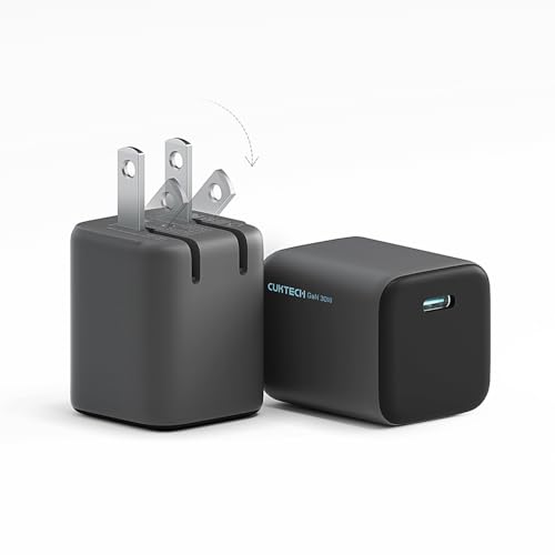 Image of CUKTECH 30W Phone Charger 2 Pack, USB C PD 3.0 Fast Charging Wall Charger Block, Compact and Foldable Mini Power Adapter for iPhone 16 /15 /14 /13, Galaxy S24 Ultra /S23, Pixel, iPad, and More (Black)