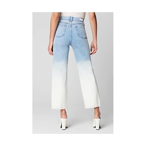 [BLANKNYC] Womens Bleached Leg Five Pocket Straight Leg Jeans, Stylish Pants & Designer Clothing - Image 3