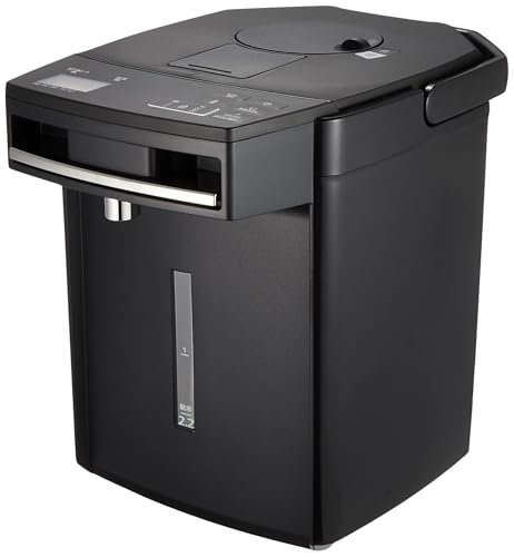 電気ポット 蒸気レス 節電保温 7つの安心・安全構造 お湯計量機能付き とく子さん 2.2L ブラック