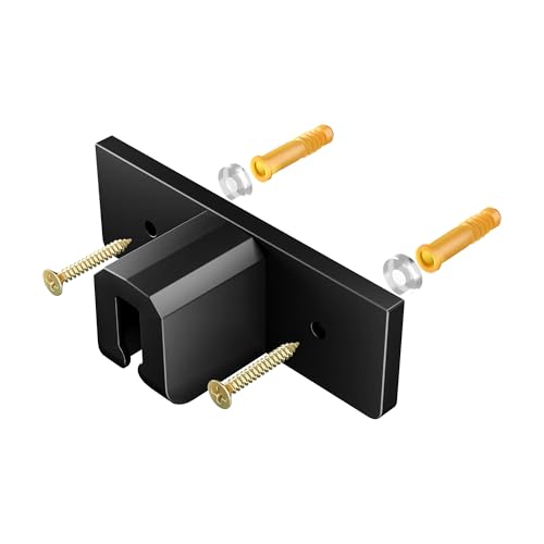 Image of FXW Fence-to-Wall Anchors (Pack of 4) for AuraSpace Playpen - Accessory Only, Safely Expand Your Dog's Play Area, Fits 24 inch H Acrylic Playpen, Black
