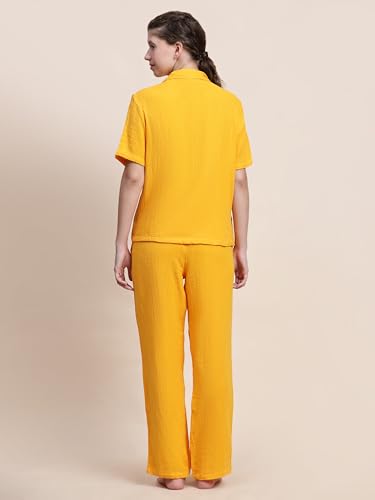 Image of B STORIES Women's Cotton Pyjama Set | Comfort and Relexed Nightsuit for Ladies