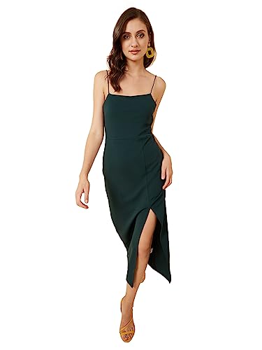 Image of rare Women's Spandex A-Line Midi Casual Dress