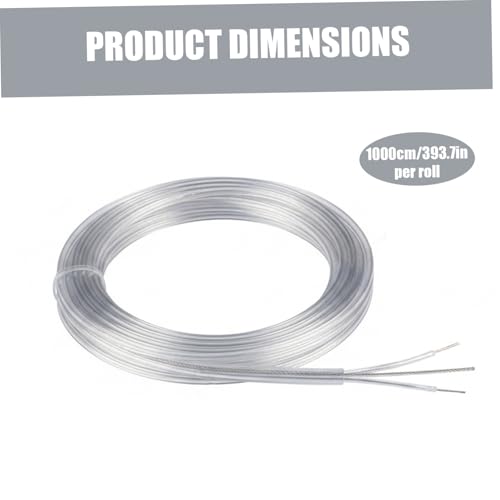 Cable de 2 conductores transparente con alambre de acero de alta resistencia 5