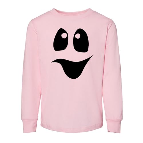 Smiling Ghost Toddler Kids Long Sleeve T-Shirt