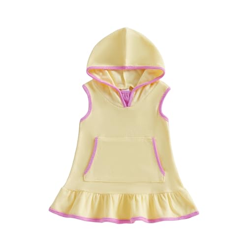 Image of Toddler Little Girl Swim Cover Up Beach Towel Coverup Bathing Suit Cover Ups Swimsuit Summer Baby Beach Essentials