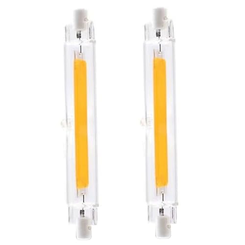 Aetherize Confezione da 2 lampadine LED R7S da 118 mm, sostituzione LED dimmerabile da 30 W per lampadina alogena, bianco caldo 3000 K, angolo del fascio di 360°, 110 V-220 V CA R7s