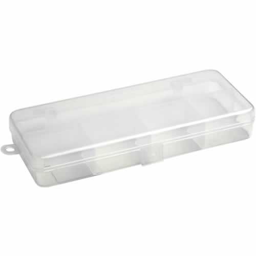 LEEDAMulti Change Case Tackle Box 4-24 Compartments Clear,