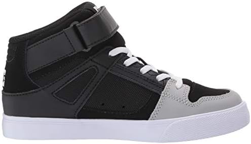 DC boys Pure High-top Ev Skate Shoe, Black/Grey/Grey, 10.5 Big Kid US | Image 5