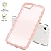 TENOC Phone Case Compatible with iPhone SE (2nd 2020 and 3rd 2022 Generation) & iPhone 7 & iPhone 8, Pink Case Translucent Protective Bumper Matte Hard Back Cover for 4.7 Inch