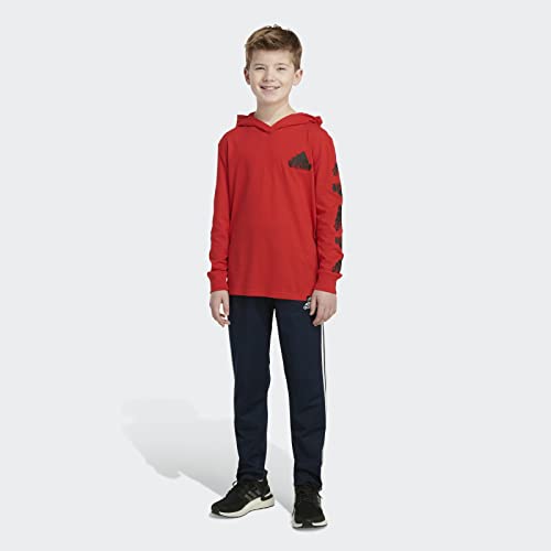 adidas Boys' Long Sleeve Adi Warp Hooded Tee4