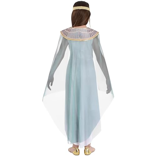 Vestido Blanco Cleopatra de Poliéster - Grande (12-14) miniatura 3