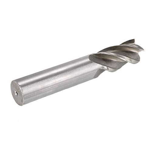 Image of uxcell 16mmx17mmx32mmx92mm Machining Cutting Tool Helical Groove 4 Flute Straight Shank Milling Cutter End Mill