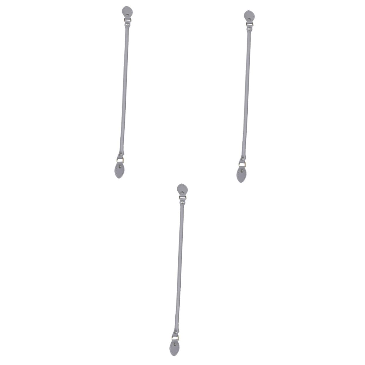 3piezas Correa De Piel Para Bolso Asa De Cuero Duradera y Estilosa Para Costura Repuesto Para Bolsos y Tote
