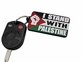 Generic I Stand With Palestine Keychain Double Sided