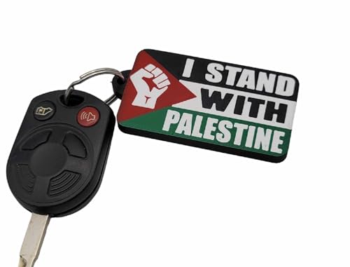 Generic I Stand With Palestine Keychain Double Sided