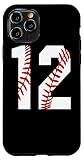 Photo Gallery custodia per iphone 11 pro #12 baseball laces baseball jersey numero 12 12° compleanno Photo Gallery custodia per iphone 11 pro #12 baseball laces baseball jersey numero 12 12° compleanno
