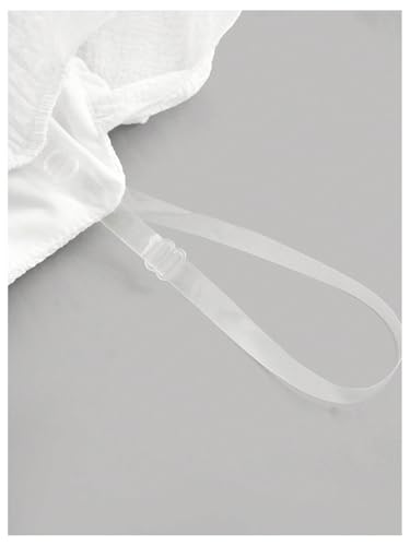 Girl's Off The Shoulder A Line Mini Dresses Elegant Party Smocked Summer Dress3