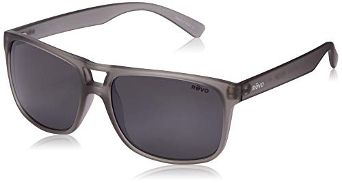 Revo Mens Holsby Sunglasses Matte Grey Crystal Frame Graphite Lens