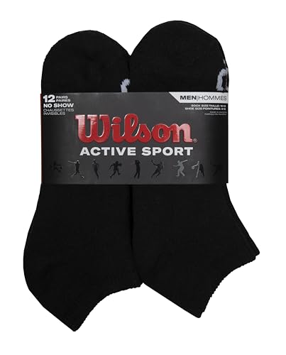 WILSON Men's 12 Pack No Show Socks2
