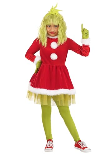Disfraz completo de The Grinch para niñas talla medium