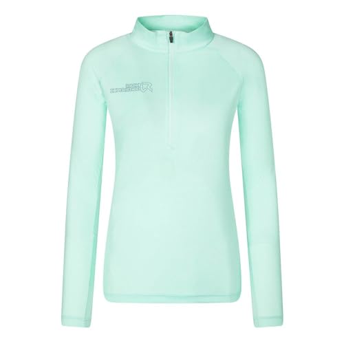 Randonnée femme en altitude avec le sweat Rock Experience Zodiac Hz chaud et respirant