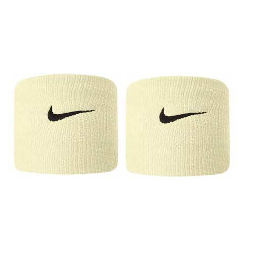 Image of NIKE Premier Swoosh Singlewide Wristbands -Soft, Moisture-Wicking (1 Pair, 2.5 inch Wide)