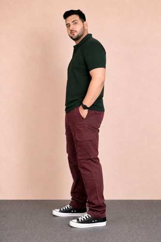 Image of INKKR Men Plus Size Cargo Pants || Plus Cargo Pants Cotton || 2XL-6XL