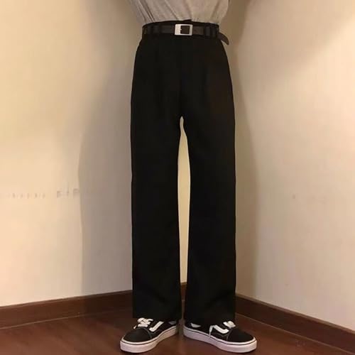 Men's Flare Baggy Dress Pants Office Business Suit Men Trousers Pockets Lightweight Modern Fit Business Pant4