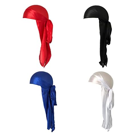 Gorras Durag Sedosas Transpirables 4 Piezas Cover
