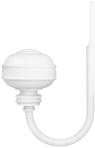 Unique Knob End Cap in White Hold Back