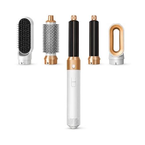 Azarton True Glow Whipl 5 in 1 Haarstyler Airstyler & Warmluftbürste Haarstyler mit Luft ohne extreme Hitze zum Locken Glätten Volumen & Trocknen
