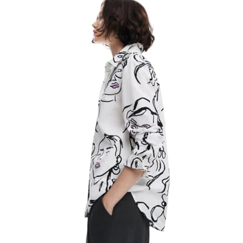 Image of Desigual Women's Woman Woven Shirt Long Sleeve