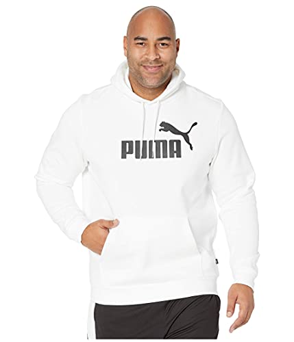 Image of Puma Cotton Men Ess Big Logo Hooded Neck Hoodie Fl (S) Mineral