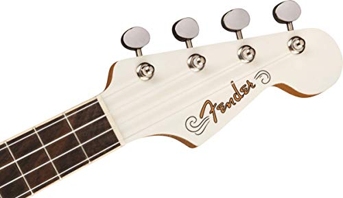 Fullerton Jazzmaster Uke Olympic White - Les Beatles, Paul McCartney, John Lennon, RIngo Starr, George Harrison Fullerton Jazzmaster Uke Olympic White – Image 6