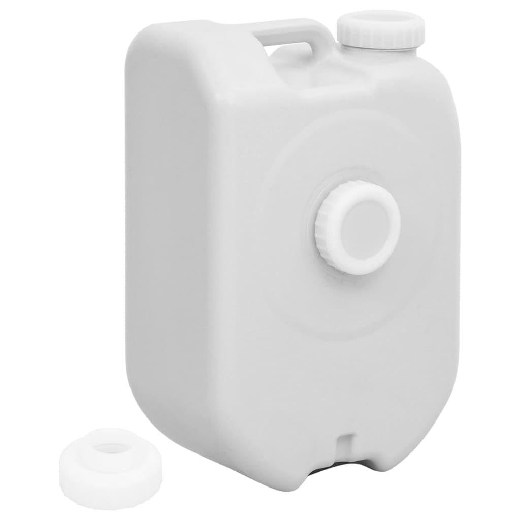 Tragbarer Wassertank 24 L Grau aus HDPE für Wohnwagen und Wohnmobil, robuster Camping Wasserbehälter mit Griff, für Toilette Waschbecken und Spülen bei Outdoor Reise und Notfall