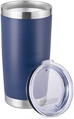 StarSpeed 20oz Insulated Tumblers with Lid Stainless Steel Double Wall Tumbler Travel Coffee Cups Powder Coated Tapered Metal Thermal Mug Indoor Outdoor for Hot and Cold Drinks