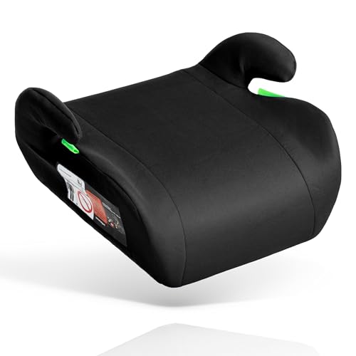 Kindersitzerhöhung nach neuster i-Size Norm R129 Schwarz Sitzerhöhung (125-150cm) Kinder Auto BigDean