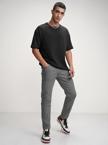 Image of Highlander Mens Tapered Fit Denim Jeans for Man| Regular Length|Mid-Rise|Stretchable Fabric for Comfort fit| Jeans for Man | Men Jeans