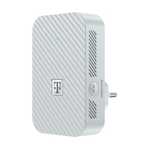Telekom Speedport 7 Repeater I Wi-Fi 7 fähiger WLAN-Verstärker für Speedport 7 Router I 6.400 Mbit/s, Mesh-Technologie, erweiterbar I Ideal für TV in UHD & 4K I Plug & Play per WPS, LAN-Anschluss Telekom Speedport 7 Repeater I Wi-Fi 7 fähiger WLAN-Verstärker für Speedport 7 Router I 6.400 Mbit/s, Mesh-Technologie, erweiterbar I Ideal für TV in UHD & 4K I Plug & Play per WPS, LAN-Anschluss