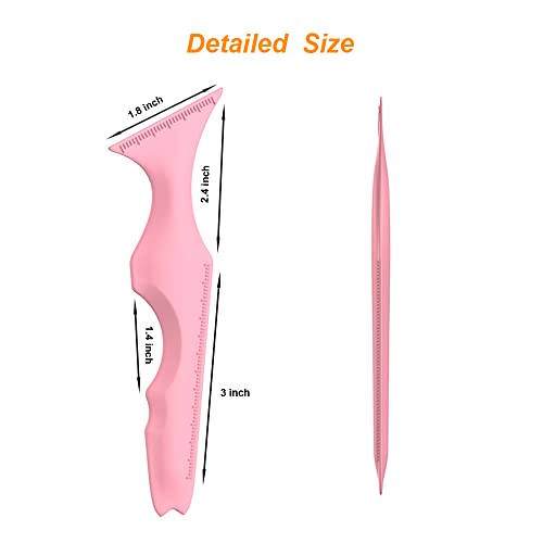 Urgino 5 In 1 Silicone Eyeliner Stencils Reusable Clean Winged Liner For Eyes,Make Up Tools As Eyelash Shield/Eyebrow Shaping/Jaw Line/Lip Line For Beginners(Pink)… thumb #5