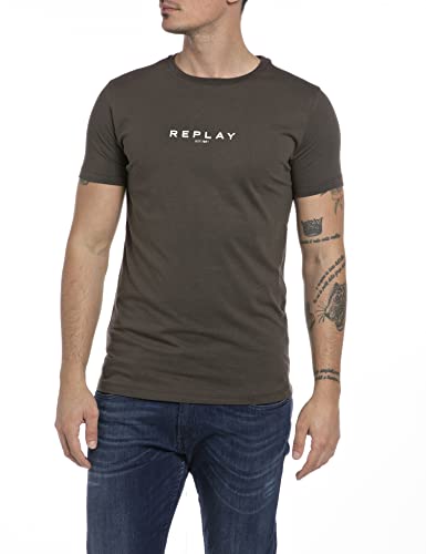 Replay M6138l.000.2660 T-Shirt, 416 Marrone, M Homme Cover