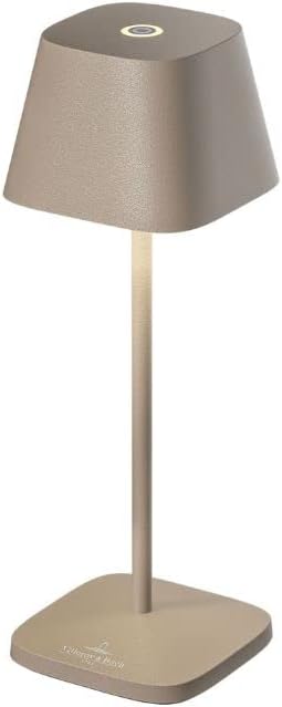 Villeroy & BochNeapel Micro Table Lamp, 2 light colors, dimmable 2.3W LED table light, 10 hours battery runtime (Sand)