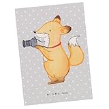 Mr. & Mrs. Panda Postkarte Fotograf Herz - Geschenk, Fotokarte, Hochzeitsfotograf, Paparazzi, Ansichtskarten, Ausbildung, Ansichtskarte, Grußkarte, Postkarten, Fotografie, Urlaub