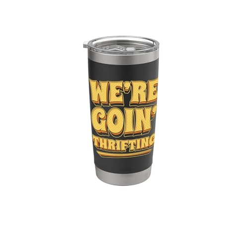 Vamos a Thrifting Mercados de pulgas Venta de patio Compras de segunda mano Vaso térmico de acero inoxidable de doble pared