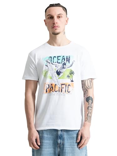 Ocean Pacific Broulee T-Shirt Homme en coton léger style surf décontracté