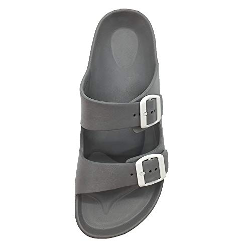 Image of Luffymomo Adjustable Slip on Eva Double Buckle Slides for Mens