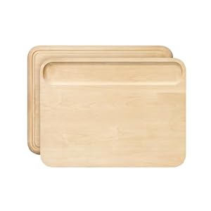 Caraway Cutting Board Medium 14 x 10 Double Sided Wood Cutting Board Made From FSC Certified Birch Wood Food Safe Mineral Oil Wax Finish