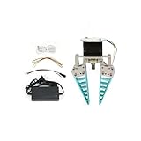 youyeetoo Soft Flexible Robot Gripper Claw, Bionic/Adaptive Object Shape Grasping/No-Damage Grab, Support Arduino Raspberry pi STM32,DC12-24V Wide Voltage Industry Control(Two Fingers with Control)