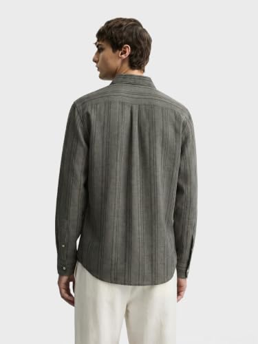 Indian Garage Men's Green Striped Shirt - Image 5